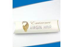 China Premium Hair Extension Paper Box Packaging With Printed Logo And Pillow Shape supplier