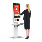 MSR / IC / NFC Card Reader Self Service Checkout Kiosk With Multiple Functions for sale