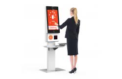 China MSR / IC / NFC Card Reader Self Service Checkout Kiosk With Multiple Functions supplier