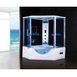 1650x1650x2150mm Steam Shower Room Cabin With Whirlpool Bathtub for sale