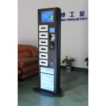 Winnsen Advertising Smart Phone Charging Kiosk RFID Operated Glass Door Locker for sale