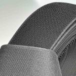 Black 40mm*380mm Elastic Hook And Loop Strap OEM Elastic Loop Tape for sale