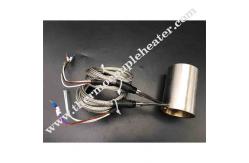 China Hot Runner Nozzle Heater Pressed In Brass Heater With Double Heating Elements supplier