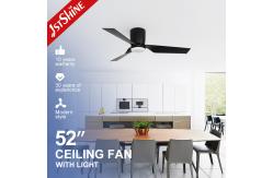 China DC Motor ABS Blade Black Modern Ceiling Fan Small And Low Profile supplier
