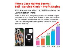 China Airports' Ultimate Solution Personalized Cell Phone Cover Vending Machine With Steel Construction supplier