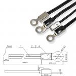 B57703M0103A019 Cross Ring Lug Eyelet Temperature Sensors NTC 10KOHM 3988K Free Hanging Probe Assemblies for sale