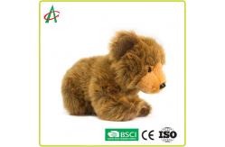 China No Phthalates Cute Style Realistic Brown Baby Grizzly Bear Stuffed Toy supplier