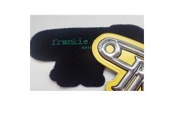 China High Frequency 3d printed Rubber Label Patch for Shoes supplier