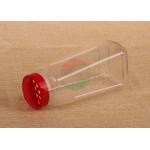 SGS Food Grade Square Clear Pet Jars Recyclable With PP Screw Shake Top