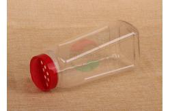 China SGS Food Grade Square Clear Pet Jars Recyclable With PP Screw Shake Top supplier