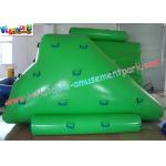Green color Inflatable small water iceberg Toys durable commercial grade PVC tarpaulin for sale