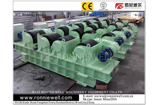 PU Wheels Pipe Rotators for Welding , Wind Tower Welding Pressure Vessels