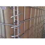 Collapsible Metal Gabion Box Security Barrier 300gsm Sand Color OEM Service for sale