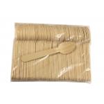 Natural Biodegradable Bulk Birch Wood Spoon Forks Knives Disposable Wooden Cutlery for sale