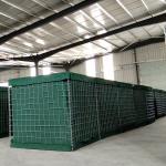 Heavy Galvanized Wire Hesco Military Green Sand Wall Defence Barriers 5.0mm for sale