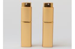 China 15ml Empty Refillable Travel Fragrance Twist And Spritz Atomiser Spray Rectangular Logo Printed supplier