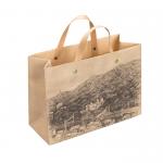 Printed Coloured Paper Carrier Bags Purse Packaging Rivet Flat Paper Handle
