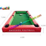 Newly Inflatable Snooker Football Field , Soccer Snook Ball Sport Game With PVC for sale