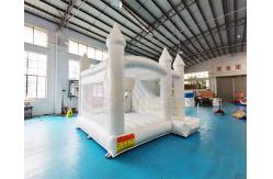 China Wedding Combo Inflatable White Bounce House With Slide supplier