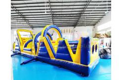 China 13.2X4.7X3M Inflatables Obstacle Course Kids Jumping Castle Bounce House supplier