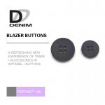 Extra Large Blazer Coat Buttons 4 Holes Plastic Garment Accessories for sale