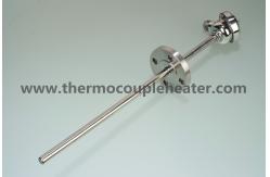 China Temperature Sensor Thermocouple RTD PT100 With Flange Thermowell supplier