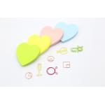 Heart Shape Sticky Note Memo Pad , Personalized Sticky Notes For Students / Office for sale