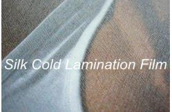 China Silk Effect Cold Laminating Film Roll 0.6MM For Images Graphics Protection supplier