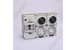 China IP66 PC Outdoor Junction Box Combination Switched Sockets Waterproof supplier