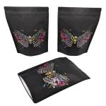 Customized Stand Up Pouch Biodegradable Kraft Paper Pouch with Hot Stamping Smell Proof Bags with Logo for sale