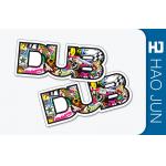Shape Custom Adhesive Stickers / Custom Die Cut Stickers Coating Paper Materials