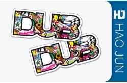 China Shape Custom Adhesive Stickers / Custom Die Cut Stickers Coating Paper Materials supplier