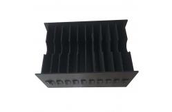 China Conductive Container Anti Static Plastic ESD Box Circulation Black supplier