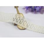 Eco Friendly Embroidered Lace Trim With Cotton Lace Nylon Tulle For Dress for sale