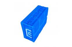 China Stable Blue Collapsible Plastic Containers / Folding Plastic Crates supplier