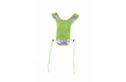 China Yellow Running Reflective Vest With Pocket Hook And Loop Closure supplier