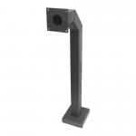 Square 42 Gooseneck Pedestal Metal Fab Products Black Powder Coated for sale