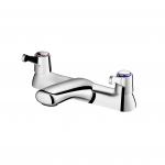 Contemporary Two Handle Faucet 228mm Length Centerset Bathroom Faucet for sale