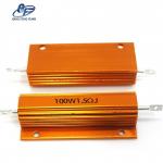 Golden aluminum encased wire wound resistor 100W 1.5R