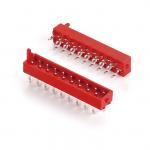 2.54mm Pitch IDC Plug PCB Connector Straight TYPE Micro Match Red Cable Male Connector for sale