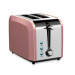 2 Slice Wide Slot Polished Stainless Steel Toaster Defrost Function