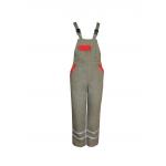 455 GSM Composite Fabric Quilted Bib Overalls With Adjustable Buckles for sale