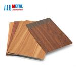3mm Wooden Aluminum Composite Panel  PE 0.3mm ACP Sheet Fireproof 3D Gloss for sale