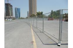 China Movable 6ft 8ft Galvanized Wire Mesh Black Chain Link Temporary Fence Panel supplier