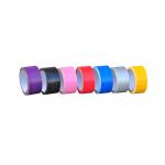 Hot Melt Glue Cloth Duct Tape Single Sided 250mic Thick 12Colors For Book Binding for sale