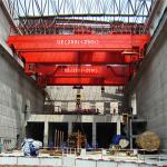 Customized 20t+20t QE Type Double Girder Bridge Crane with Double Mobile Hoist China Manufacturer for sale