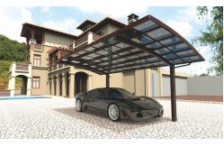 China Rectangular Polycarbonate carport Awning with UV Protection Create Perfect Outdoor Space supplier