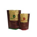  Custom Plastic Bags Matte Surface Coffee Pouch Food Packaging 250g 500g 1kg for sale