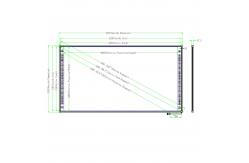 China Interactive Whiteboard With LED Backlit Metal Or Black Frame supplier