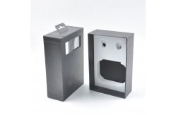 China Cardboard Earphone Headphone Boxes With Window Two Piece Base And Lid supplier